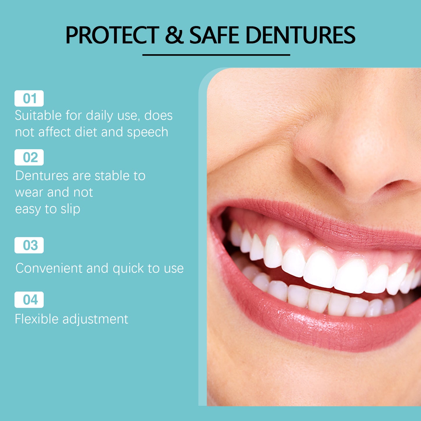 Oralhoe Adjustable Snap Dentures