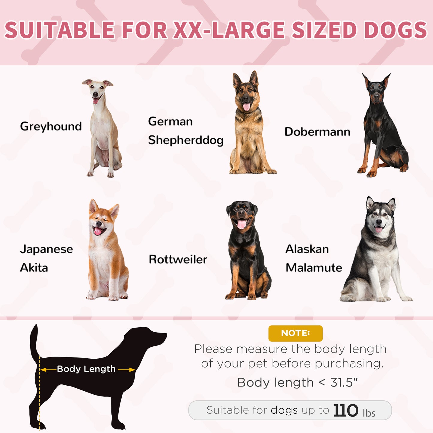 XL Elevated Dog Bed